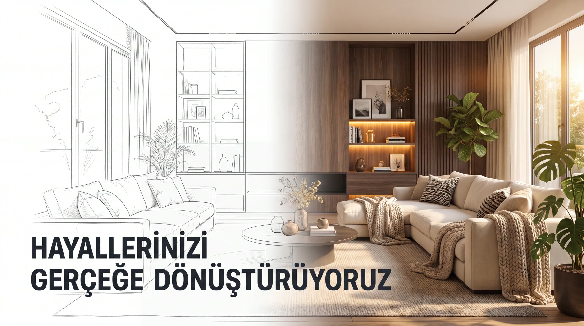 Hayallerinizi gerçeğe dönüştürüyoruz — eskizden gerçeğe